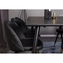 Dipp t Spisebordssæt - Sort og Messing