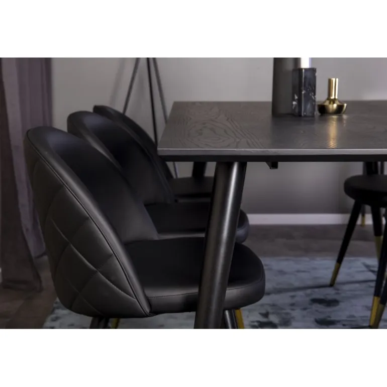 Dipp t Spisebordssæt - Sort og Messing