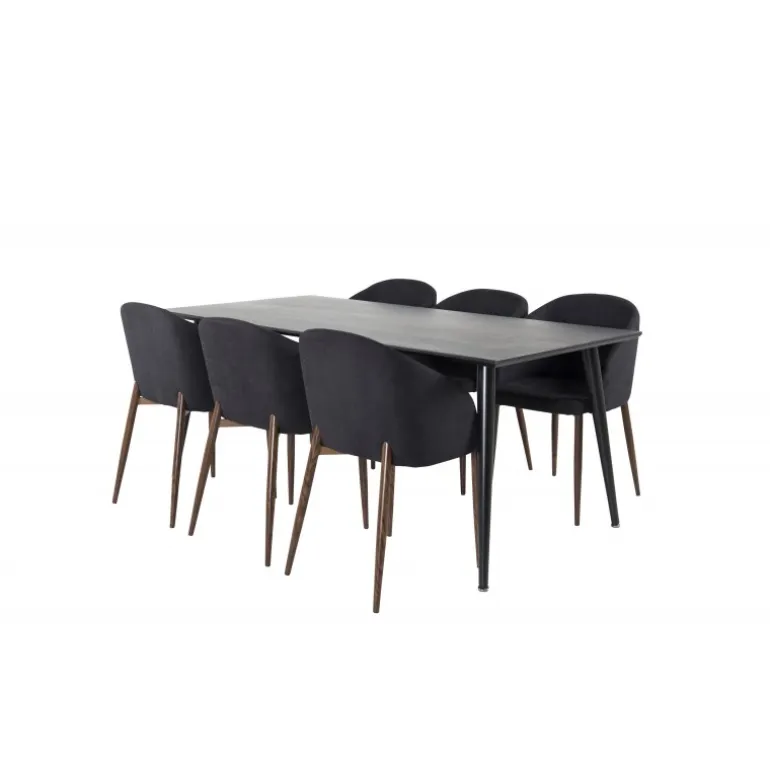 Dipp t Spisebordssæt - Sort og Natur