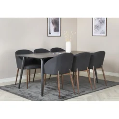 Dipp t Spisebordssæt - Sort og Natur