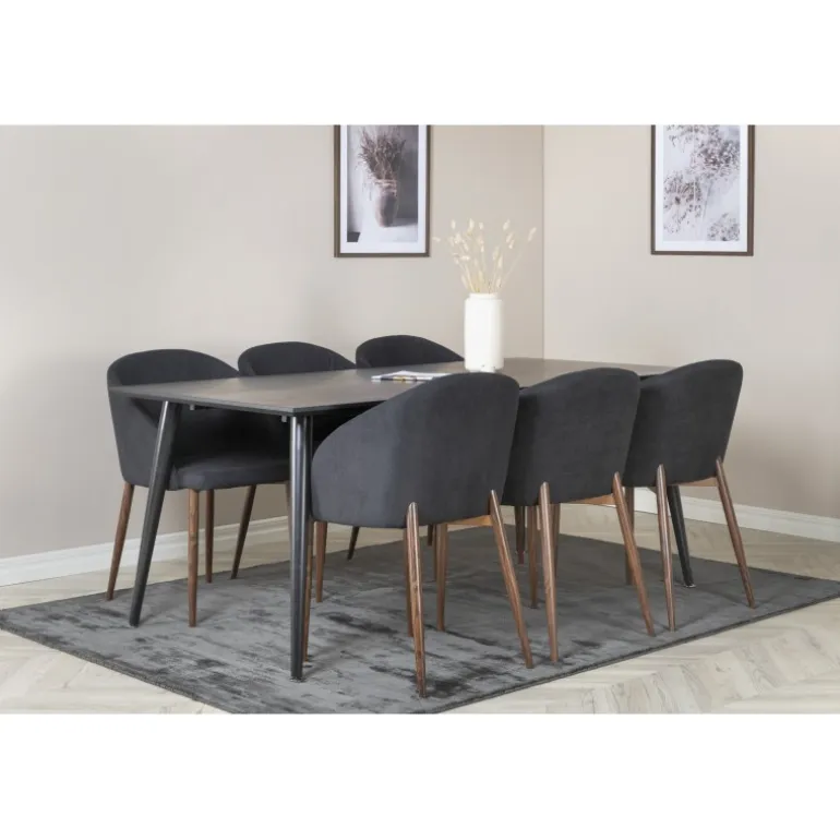 Dipp t Spisebordssæt - Sort og Natur