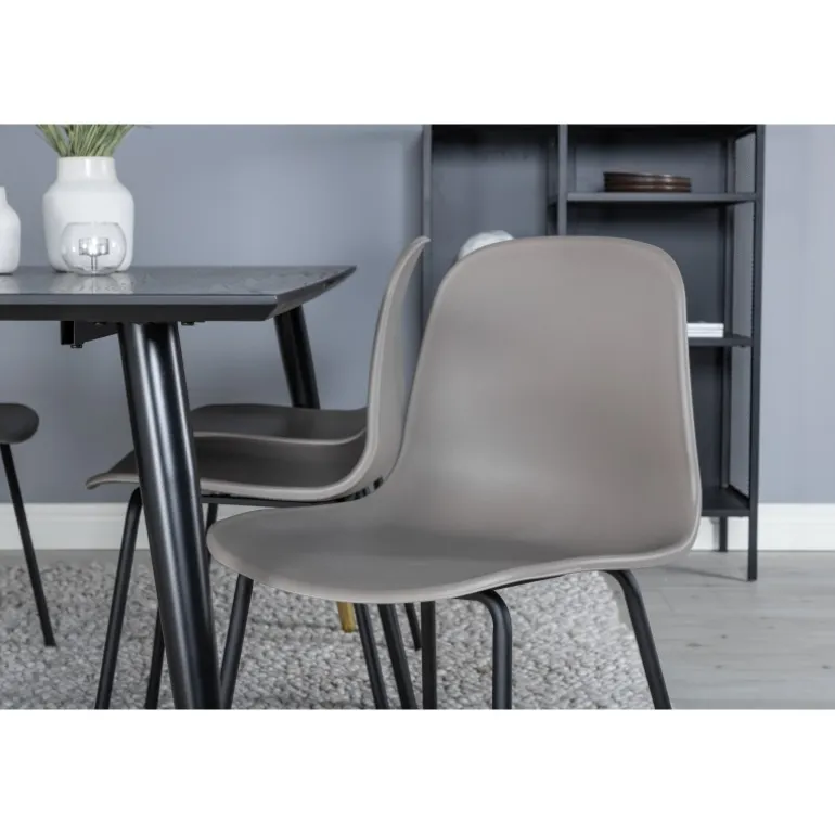 Dipp t Spisebordssæt - Sort, Messing og Grøn