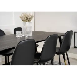 Dipp t Spisebordssæt - Sort og Messing