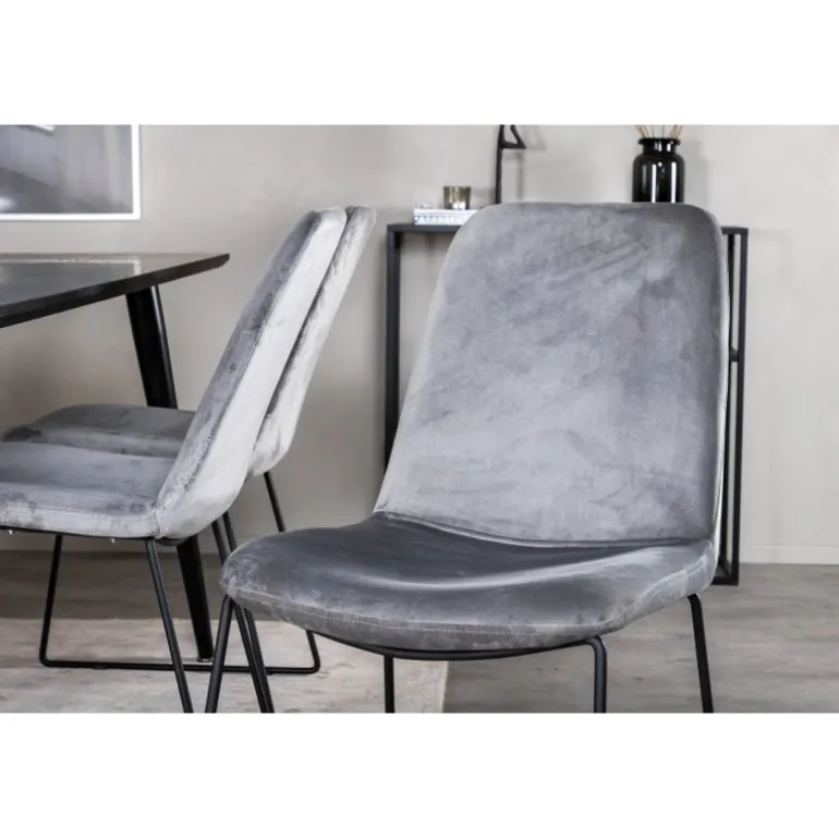 Dipp t Spisebordssæt - Sort og Grå