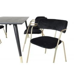 Dipp t Spisebordssæt - Sort og Messing