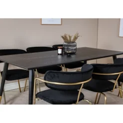 Dipp t Spisebordssæt - Sort og Messing