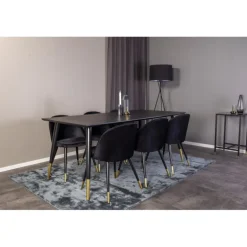 Dipp t Spisebordssæt - Sort og Messing