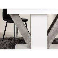 Disa Spisebord - Grå og Hvid