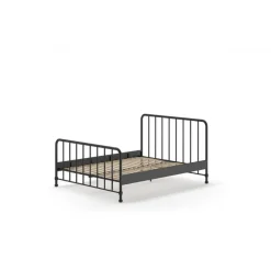 Dobbeltseng metal 160 x 200 cm – Bronxx, sort