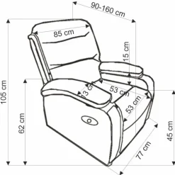 DRAGER lænestol - Mørkegrøn