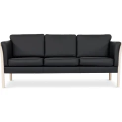 Dragør 3 pers. sofa - Sort tekstillæder