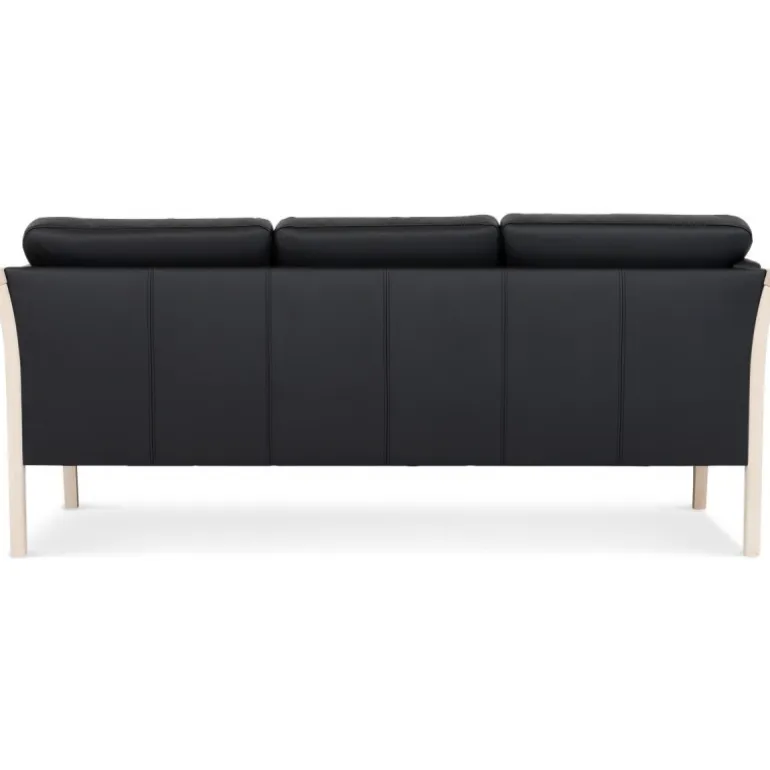 Dragør 3 pers. sofa - Sort tekstillæder