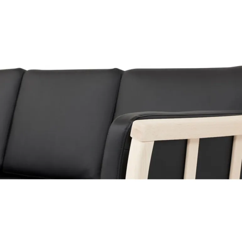 Dragør 3 pers. sofa - Sort tekstillæder