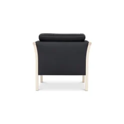 Dragør lænestol - Sort bonded læder