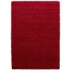 Dream Shaggy tæppe Ensfarvet - Rød