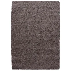 Dream Shaggy tæppe Ensfarvet - Brun