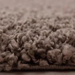 Dream Shaggy tæppe Ensfarvet - Brun