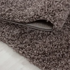 Dream Shaggy tæppe Ensfarvet - Brun