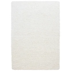 Dream Shaggy tæppe Ensfarvet - Creme