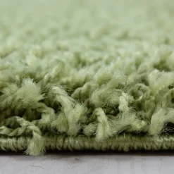 Dream Shaggy tæppe Ensfarvet - Grøn