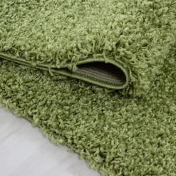 Dream Shaggy tæppe Ensfarvet - Grøn