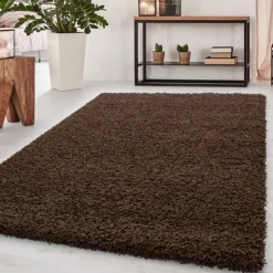 Dream Shaggy Tæppeløber Ensfarvet - Brun