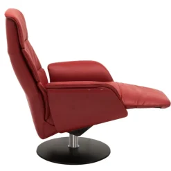 Dundee – lænestol med indbygget skammel