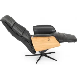 Dundee – lænestol med indbygget skammel