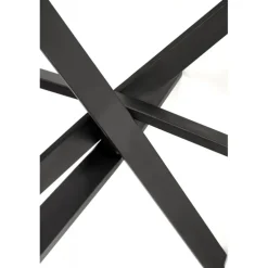 EDGAR 2 bord, top - Hvid marmor, ben - Sort