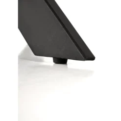 EDGAR 2 bord, top - Hvid marmor, ben - Sort