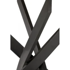 EDGAR bord, top - gylden eg, ben - Sort