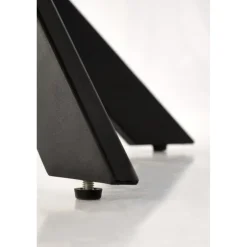 EDGAR bord, top - gylden eg, ben - Sort