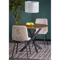 EDGAR Rund Spisebord Ø100 cm - Valnød