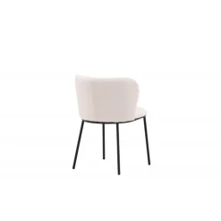 Edina Spisestol - Hvid Boucle