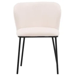 Edina Spisestol - Hvid Boucle