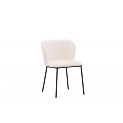 Edina Spisestol - Hvid Boucle