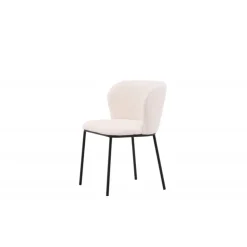 Edina Spisestol - Hvid Boucle