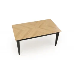 EDMONDO bord Naturlig eg/Sort