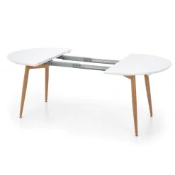 EDWARD Spisebord med udtræk, - honningeg