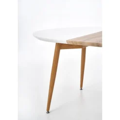 EDWARD Spisebord med udtræk, - honningeg