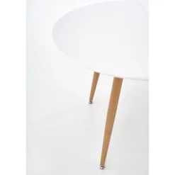 EDWARD Spisebord med udtræk, - honningeg