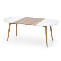 EDWARD Spisebord med udtræk, - honningeg