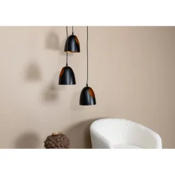 Elda Loftlampe - Sort og Kobber