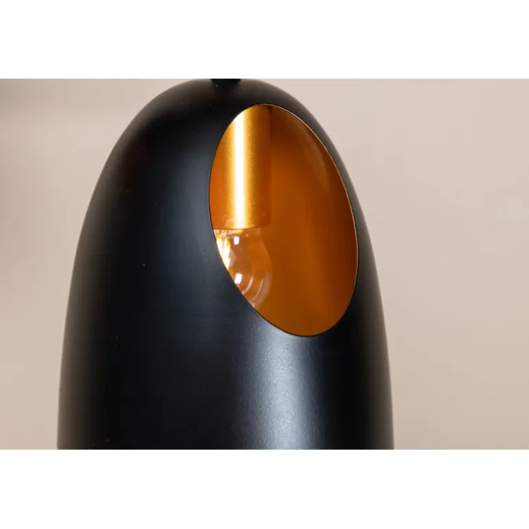 Elda Loftlampe - Sort og Kobber