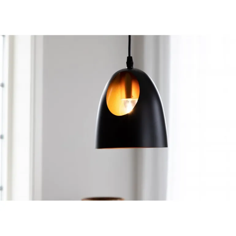 Elda Loftlampe - Sort og Kobber