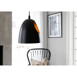 Elda Loftlampe - Sort og Kobber