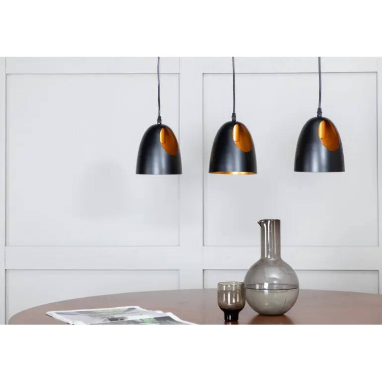 Elda Loftlampe - Sort og Kobber