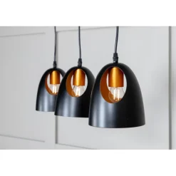 Elda Loftlampe - Sort og Kobber