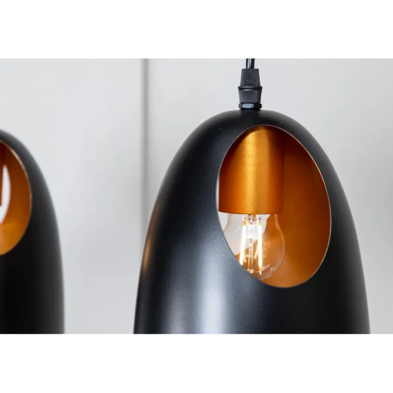 Elda Loftlampe - Sort og Kobber