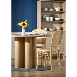 ELEFANTE Rundt spisebord, Naturlig eg